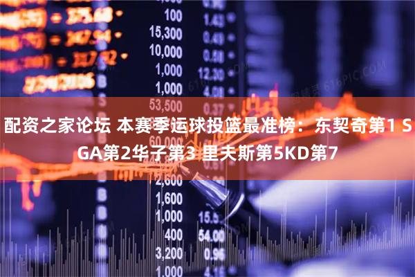 配资之家论坛 本赛季运球投篮最准榜：东契奇第1 SGA第2华子第3 里夫斯第5KD第7